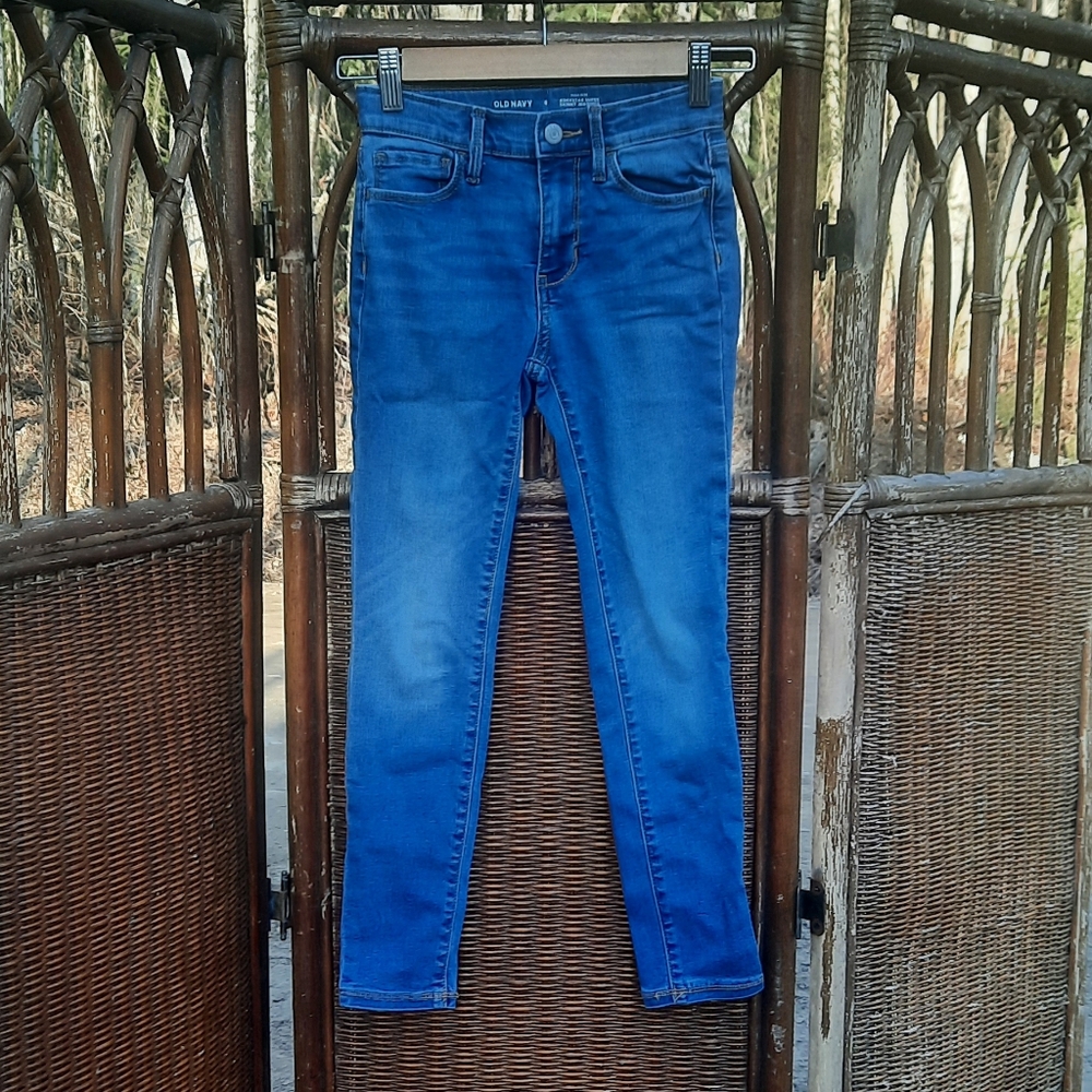 🍀3/15 Old Navy Girl's Skinny Blue Jeans